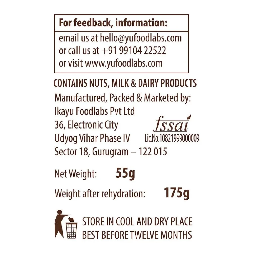 Yu Berry Apple Cinnamon Instant Oats - Healthy Breakfast, Rich In Fibre, Protein - Image 5