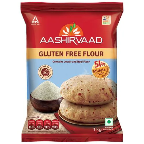 Aashirvaad Nature Superfoods Gluten Free Flour 1kg Pack Super Nutritious Flour Aashirvaad Nature Superfoods Gluten Free Flour 1kg Pack Super Nutritious Flour-Pack Size-1000 g