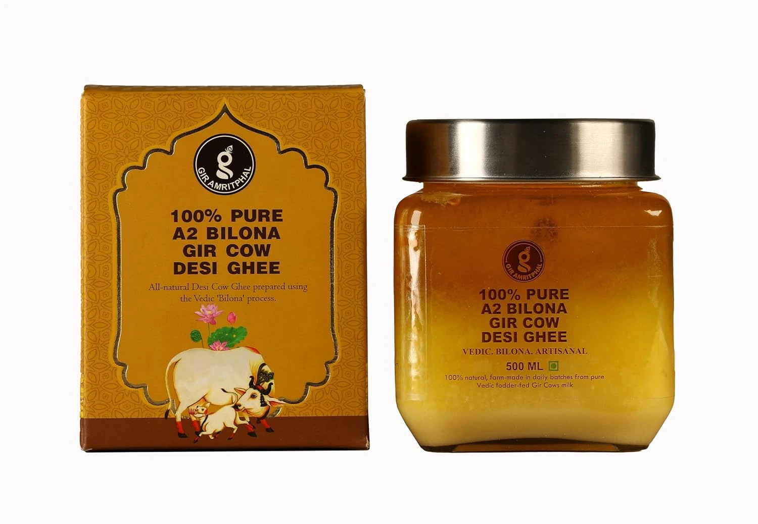 Gir Amritphal A2 Pure Desi Gir Cow Ghee Vedic Bilona Method - Image 2