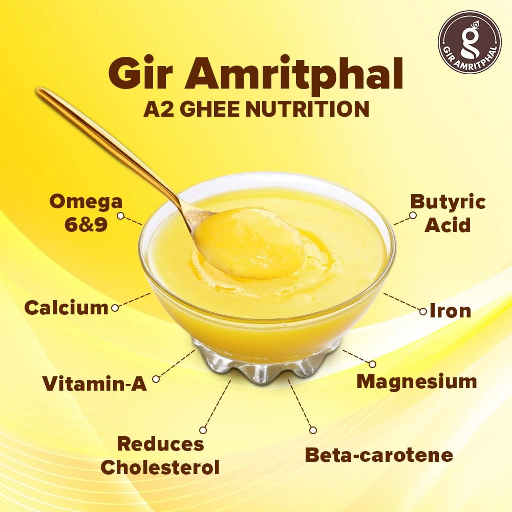 Gir Amritphal A2 Pure Desi Gir Cow Ghee Vedic Bilona Method - Image 4