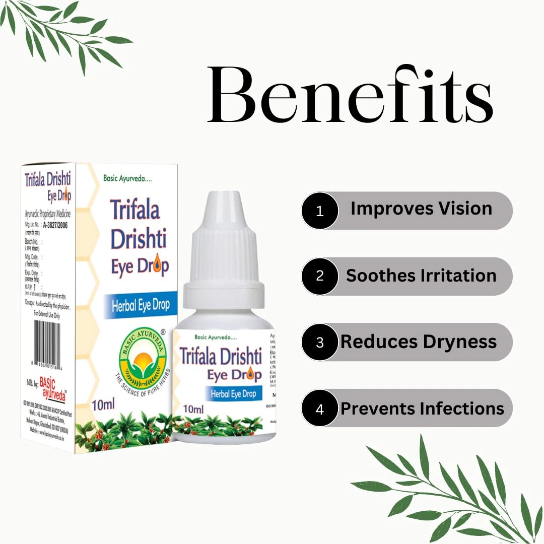 Basic Ayurveda Trifala Drishti Eye Drop - Image 3