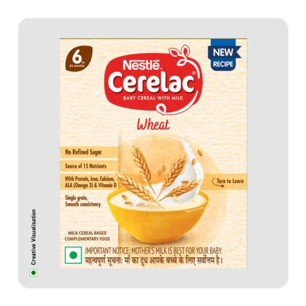 Nestle Cerelac Baby Cereal with Milk - Wheat, From 6-12 Months - Image 9