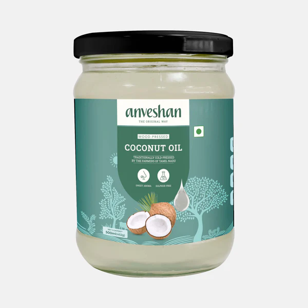 Anveshan Wood Cold Pressed Coconut Oil - For Hair, Skin, Cooking - Image 14