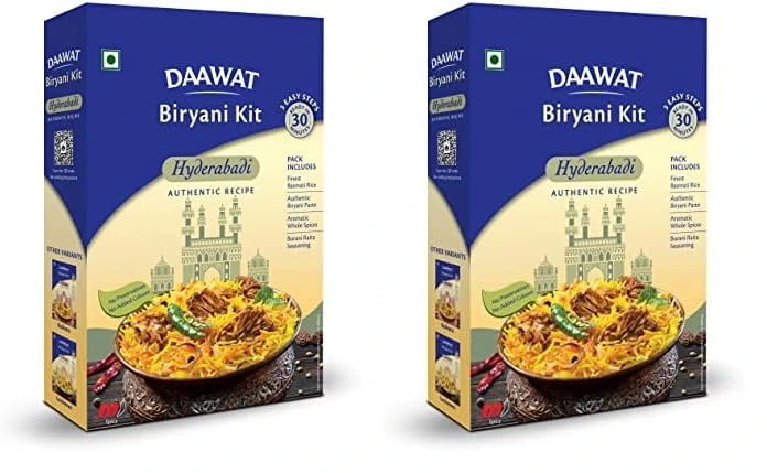 Biryani Kit Hyderabadi | Authentic Recipe | Ready in 30 min 334 g Biryani Kit Hyderabadi | Authentic Recipe | Ready in 30 min 334 g-Pack Size-Pack of 2
