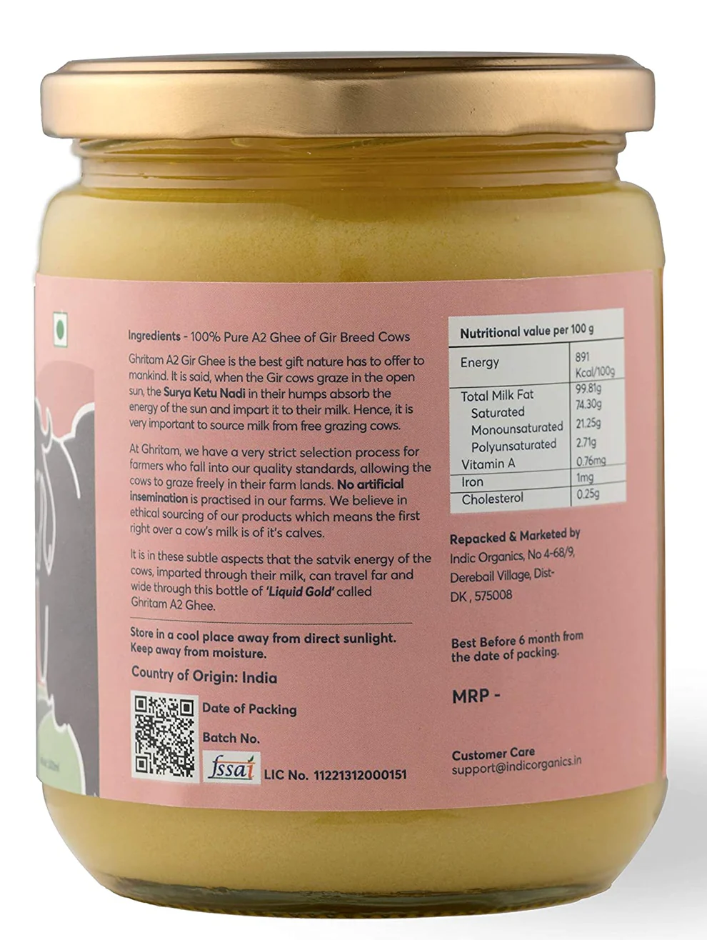 Ghritam Vedic A2 Gir Ghee - Image 4