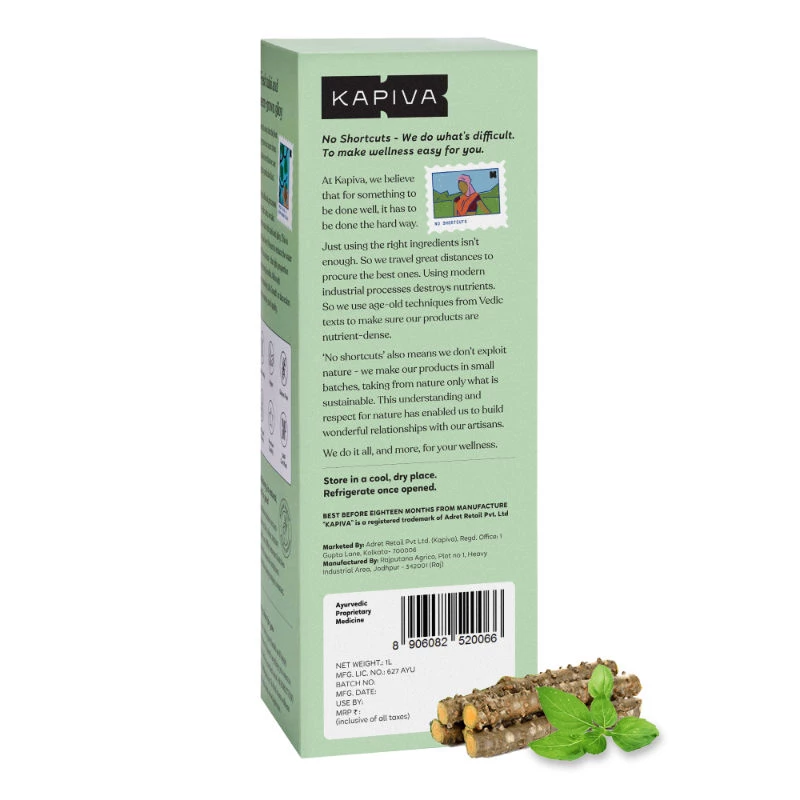 Kapiva Ayurveda Wild Tulsi Giloy Juice (Natural Juice for Building Immunity) - Image 4