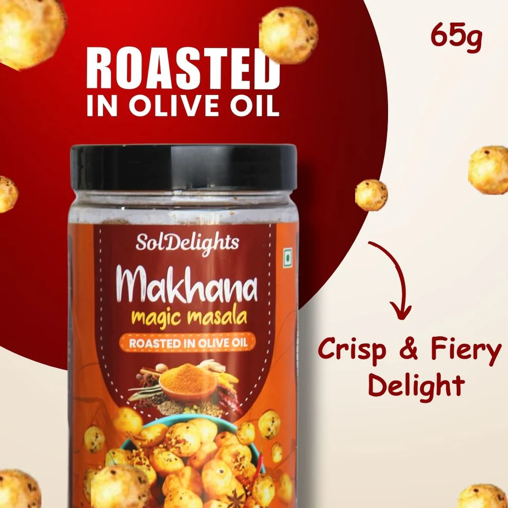 Makhana Magic Masala  Roasted In Olive Oil  - Image 3