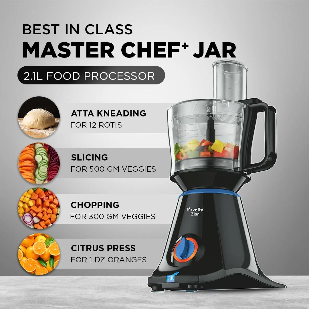 Preethi Zion MG 227 mixer grinder 750 watt Black - Image 4