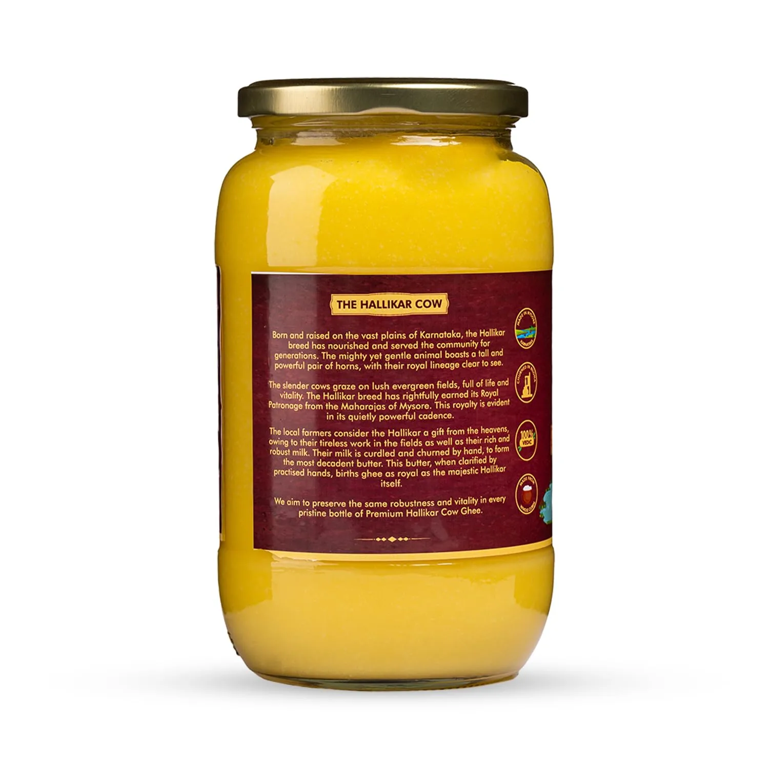 Jivika Naturals Mysore A2 Hallikar Cow Ghee - Natural, Rich In Aroma, Trans-Fat Free - Image 3