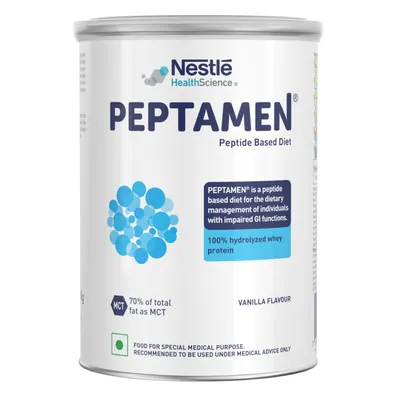 Nestle Peptamen Peptide Based Diet Vanilla Flavour Powder Nestle Peptamen Peptide Based Diet Vanilla Flavour Powder-Pack Size-400g