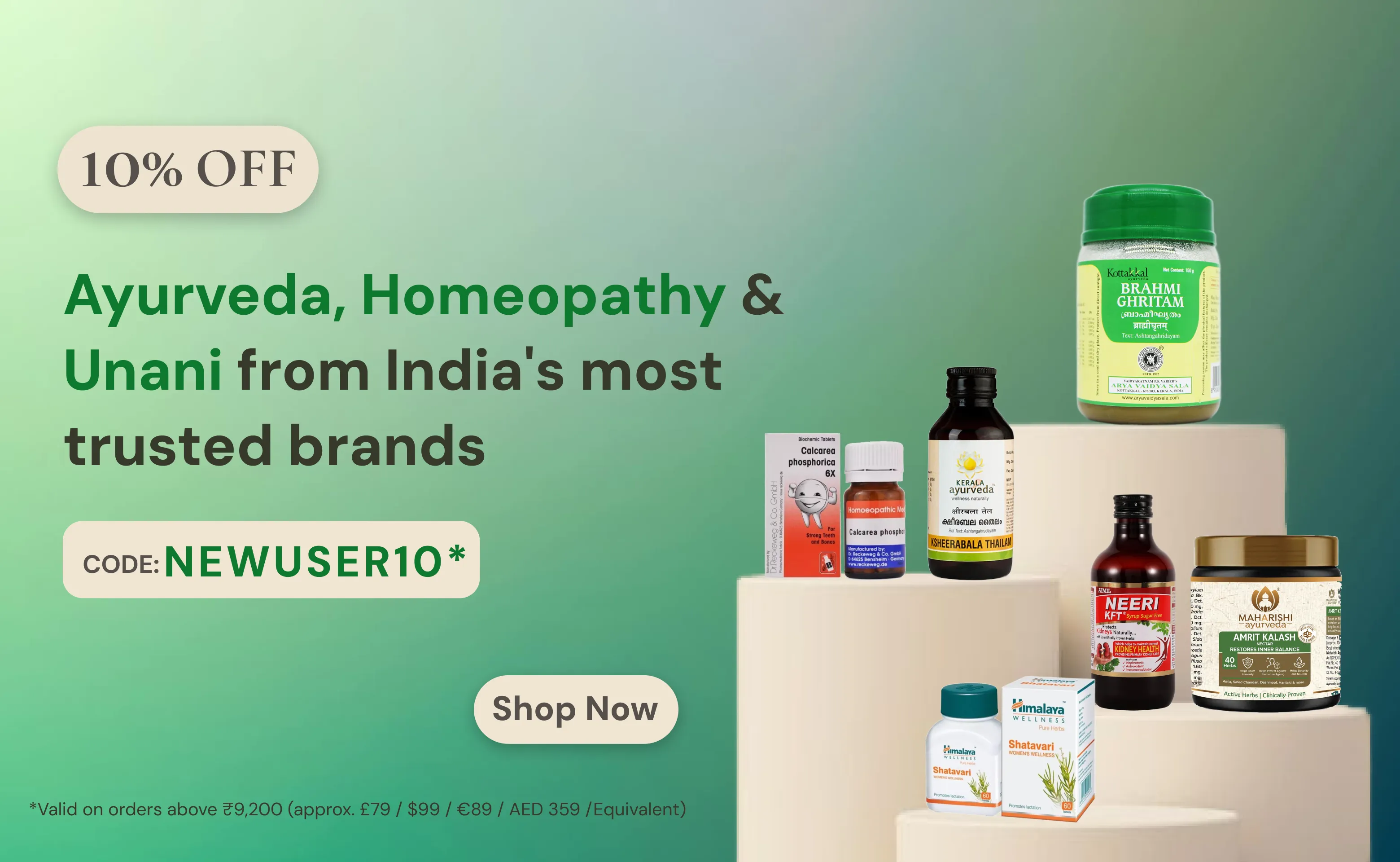 Ayurveda, Homeopathy & Unani - from India's most trusted brands