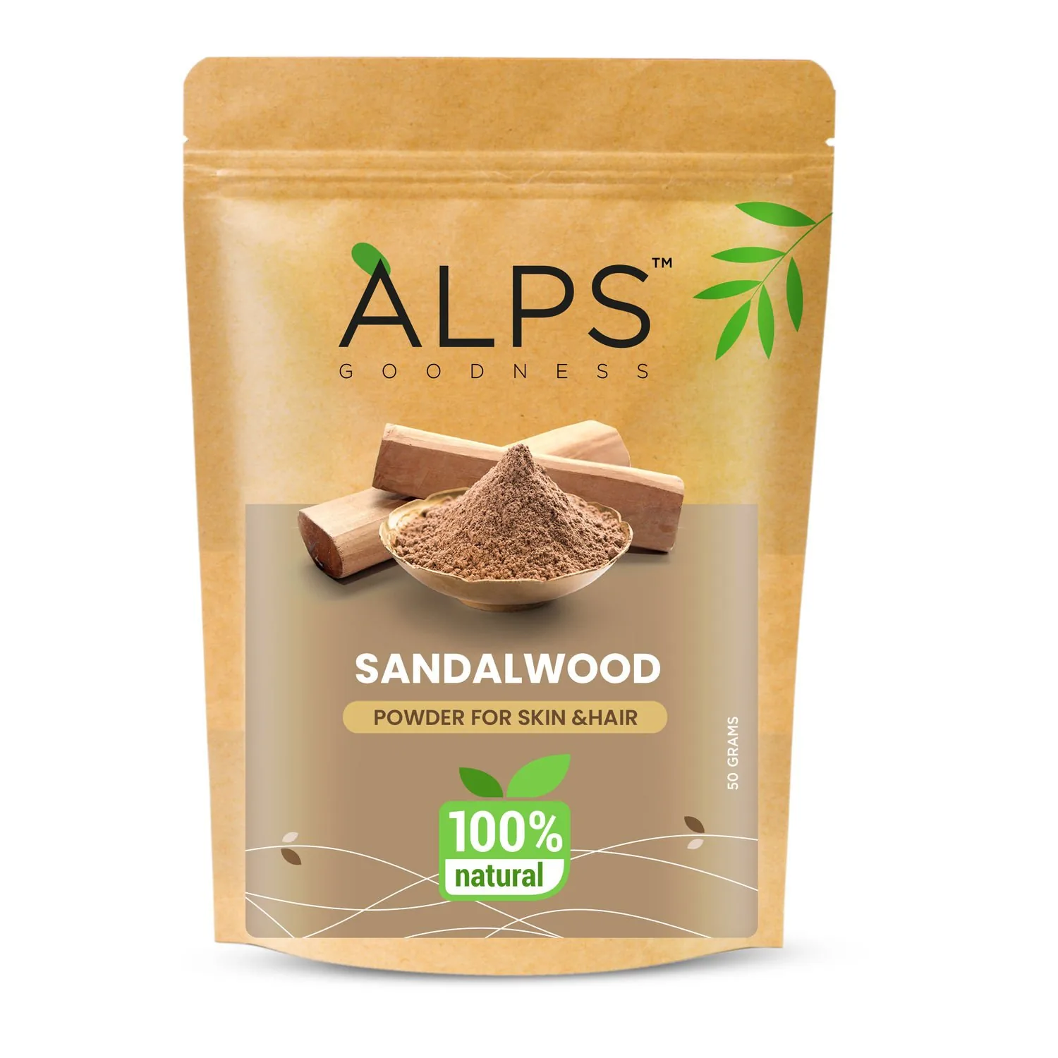 Alps Goodness Sandalwood Powder | Ayurvedic Face Mask | Natural Skin Brightening & Cooling