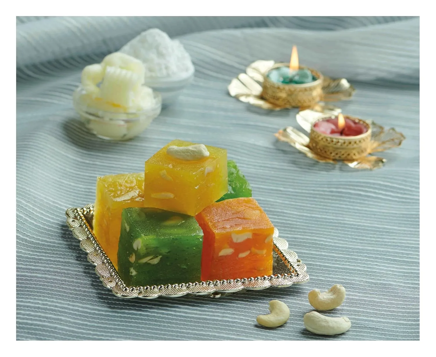 Punjabi Ghasitaram Halwai Cashew Karachi Halwa Cashew Karachi Halwa-Pack Size-800 g
