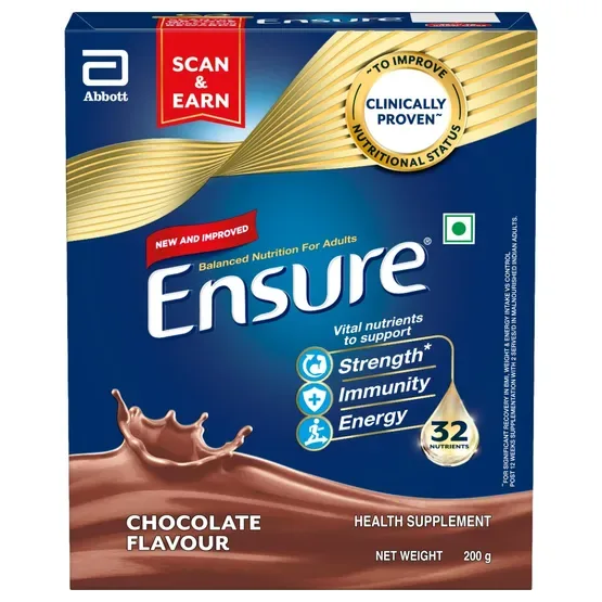 Ensure Nutritional Powder Chocolate Flavour | Complete Balanced Nutrition | Strength and Energy Support