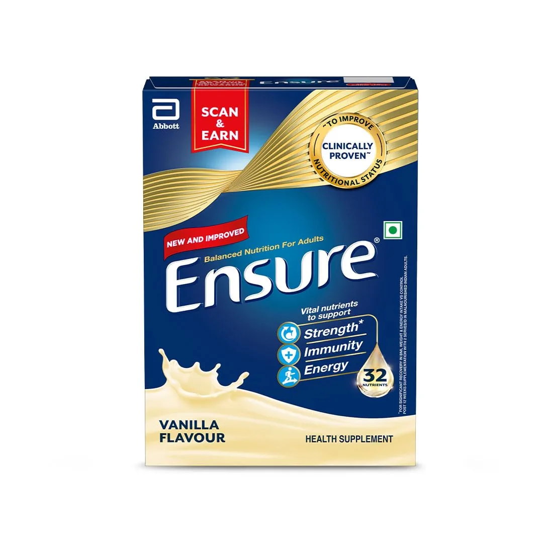 Ensure Plus Powder | Balanced Nutritional Drink | Vanilla Flavour Support for Weight Management