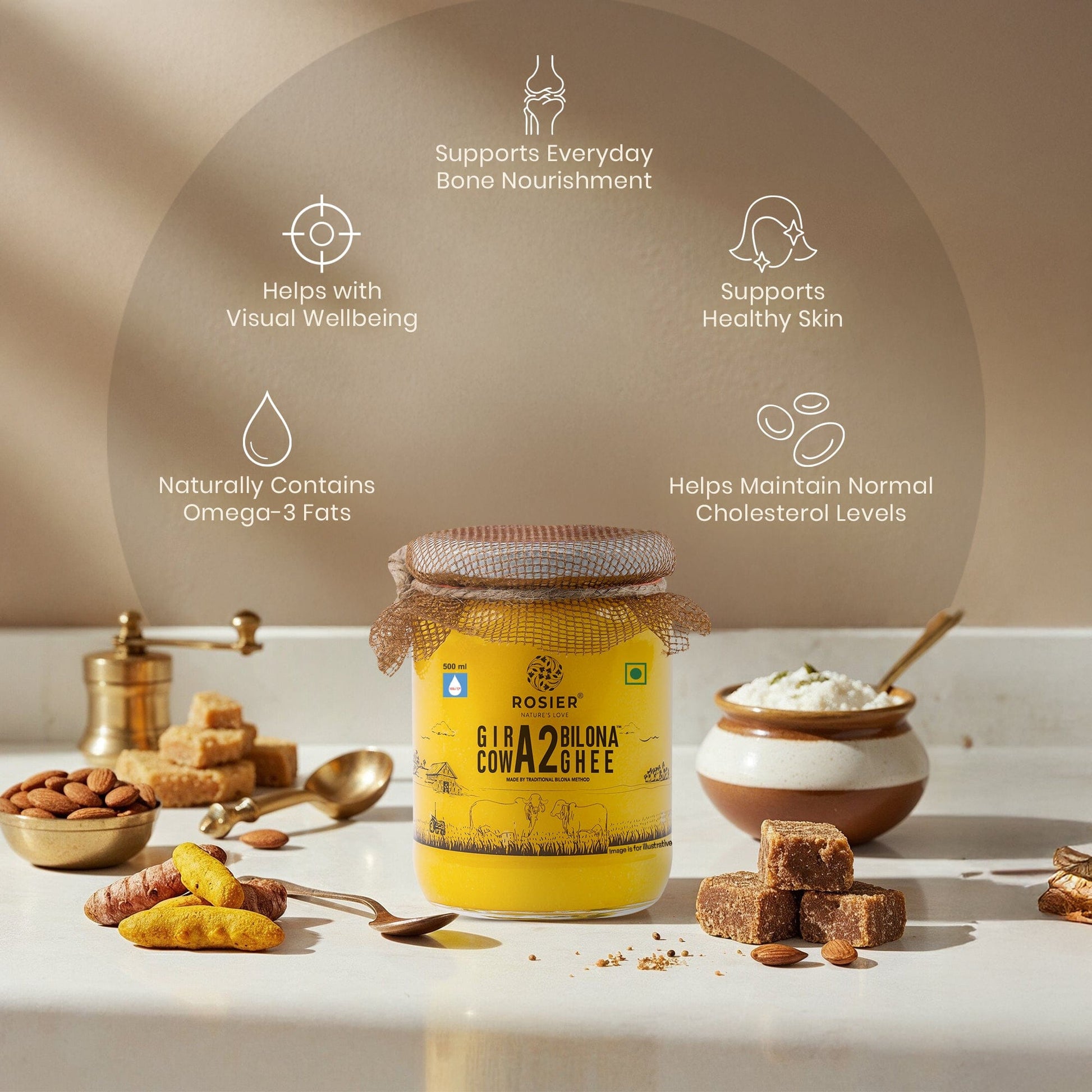 Gir Cow A2 ghee Made From Curd-6