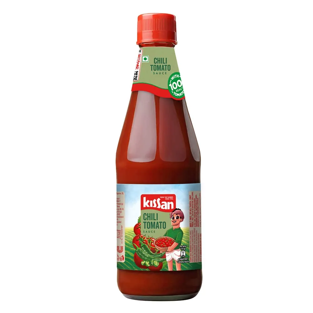 Kissan Chilli Tomato Sauce Bottle 500 g Kissan Chilli Tomato Sauce Bottle 500 g - 500 g