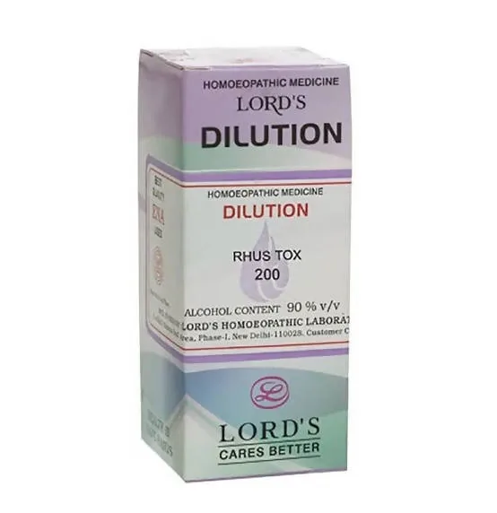Lords Homeopathy Rhus Tox Dilution