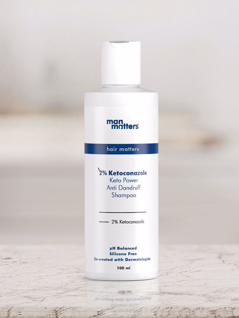 Man Matters 2% Ketoconazole Anti Dandruff Shampoo | Vegan Scalp Care | Fights Flakes and Itching Man Matters 2% Ketoconazole Anti Dandruff Shampoo | Vegan Scalp Care | Fights Flakes and Itching - 100 ml