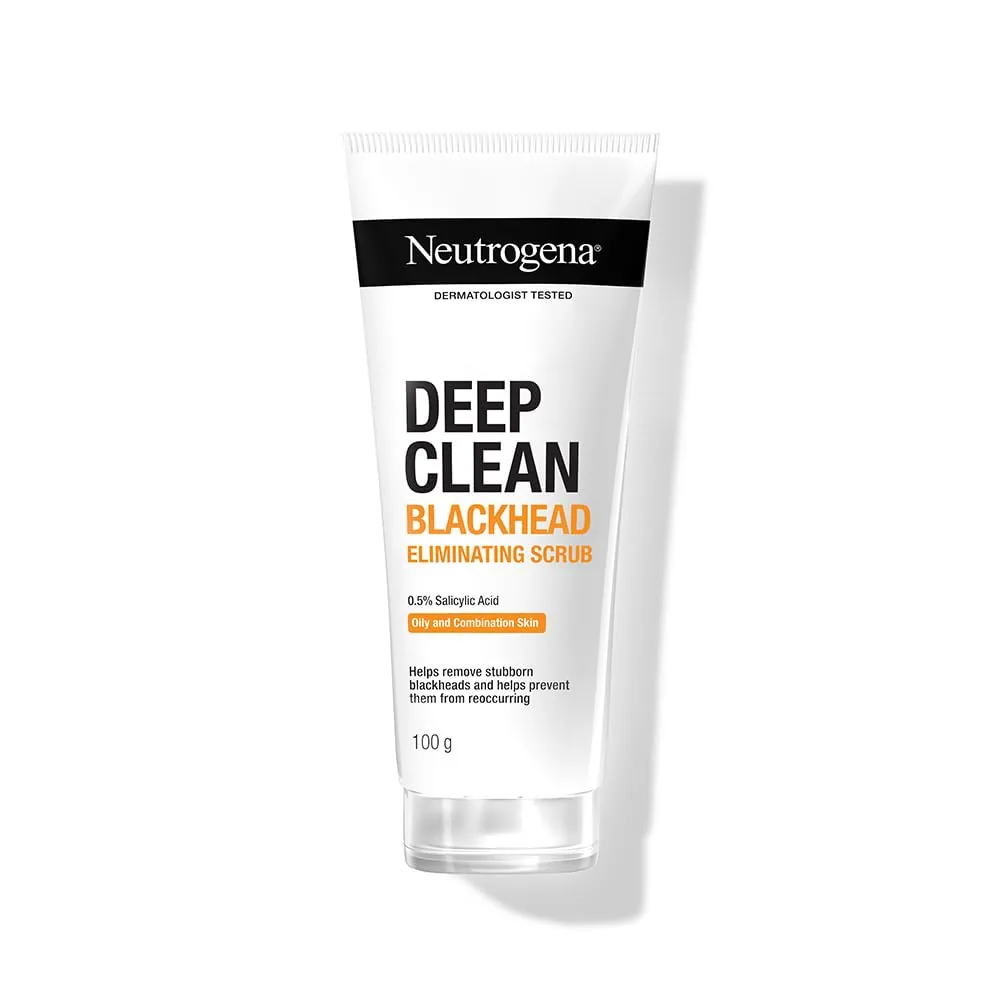 Neutrogena Deep Clean Blackhead Eliminating Daily Scrub Neutrogena Deep Clean Blackhead Eliminating Daily Scrub-Pack Size-100 gm