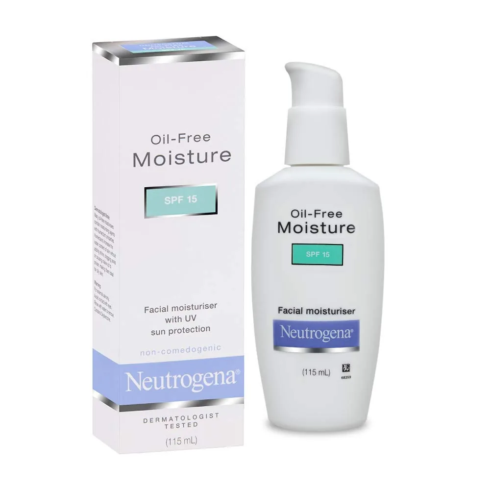 Neutrogena Oil-Free Moisture SPF 15 | Daily Face Moisturizer | Sun Protection for Oily Skin 115 ml