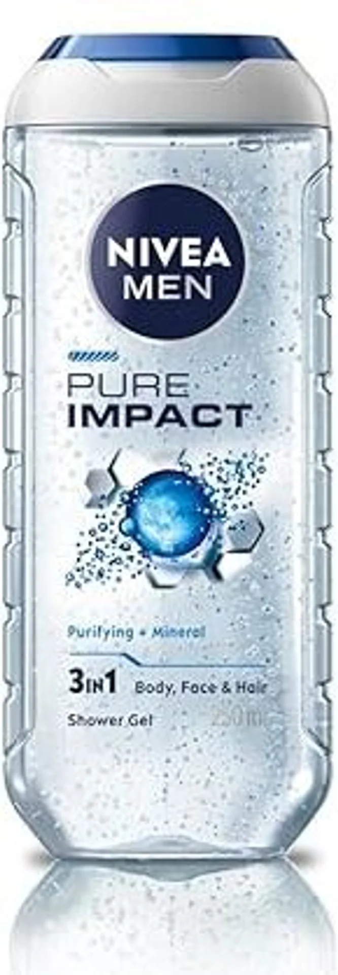 NIVEA MEN Pure Impact Body Wash NIVEA MEN Pure Impact Body Wash-Pack Size-250 ml