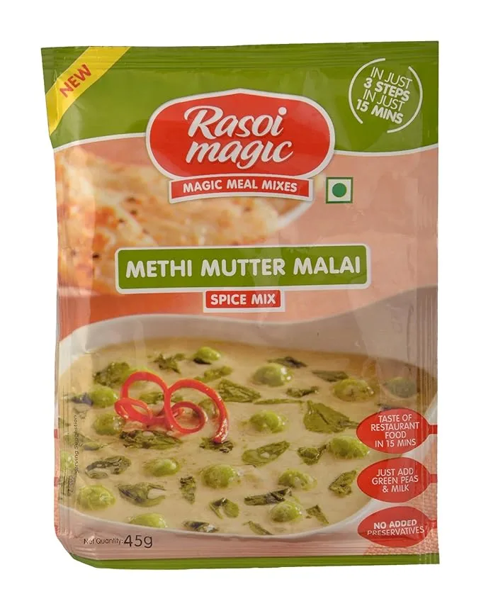 Rasoi Magic Spice Mix - Methi Mutter Malai Rasoi Magic Spice Mix - Methi Mutter Malai--45 g