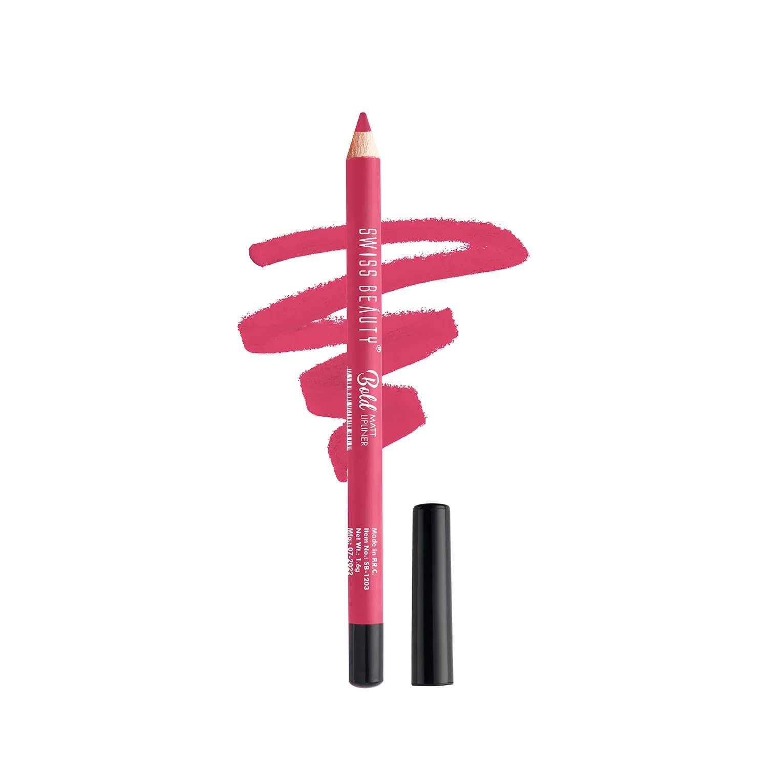 Swiss Beauty Bold Matt Lip Liner Pencil | Long-Lasting Matte Lip Pencil | Non-Drying Smudge-Proof Formula