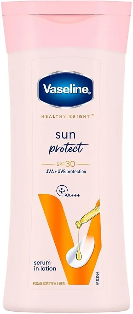Vaseline Sun Protect SPF 30 Serum In Lotion | UVA + UVB Protection | Non-Greasy Formula