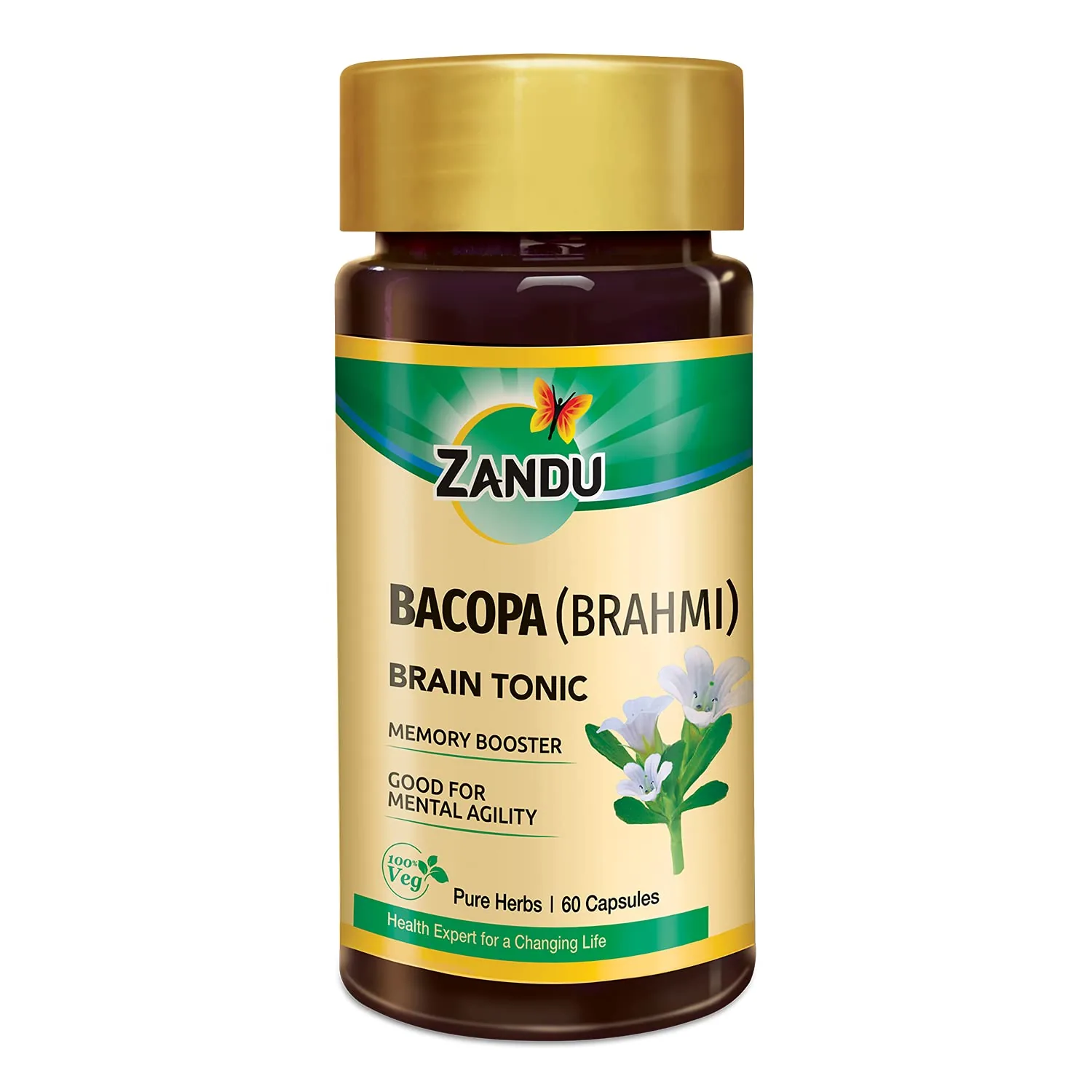 Zandu Bacopa Brahmi Brain Tonic Capsules