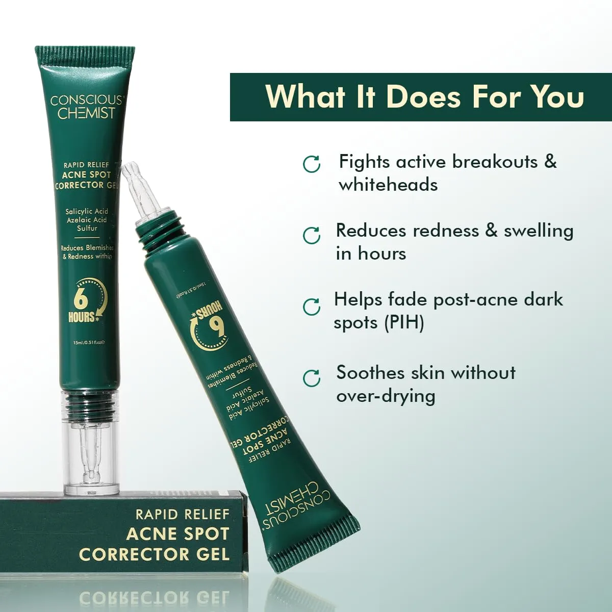 Conscious Chemist Rapid Relief Acne Spot Corrector Gel - Image 2