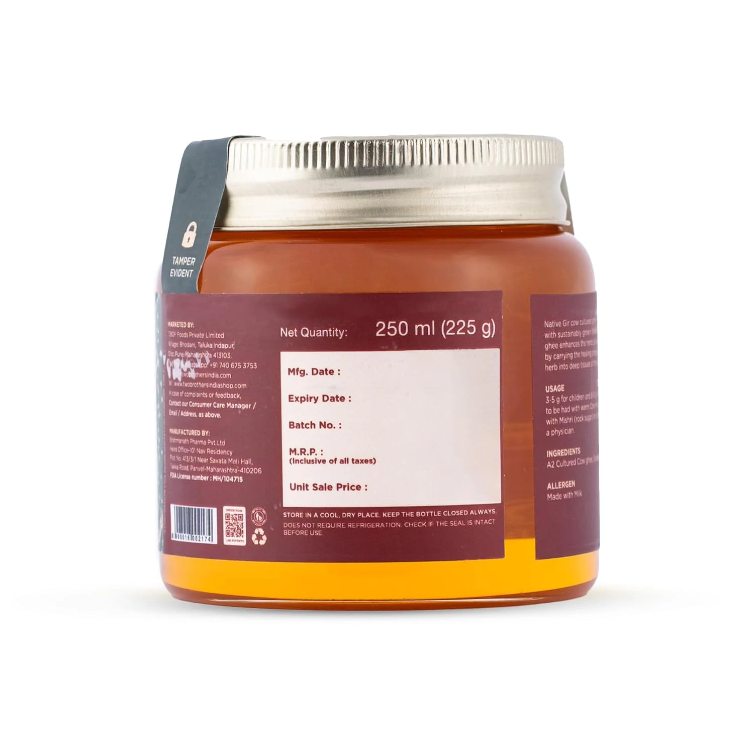 Two Brothers A2 Shatavari Cultured Ghee - Image 3