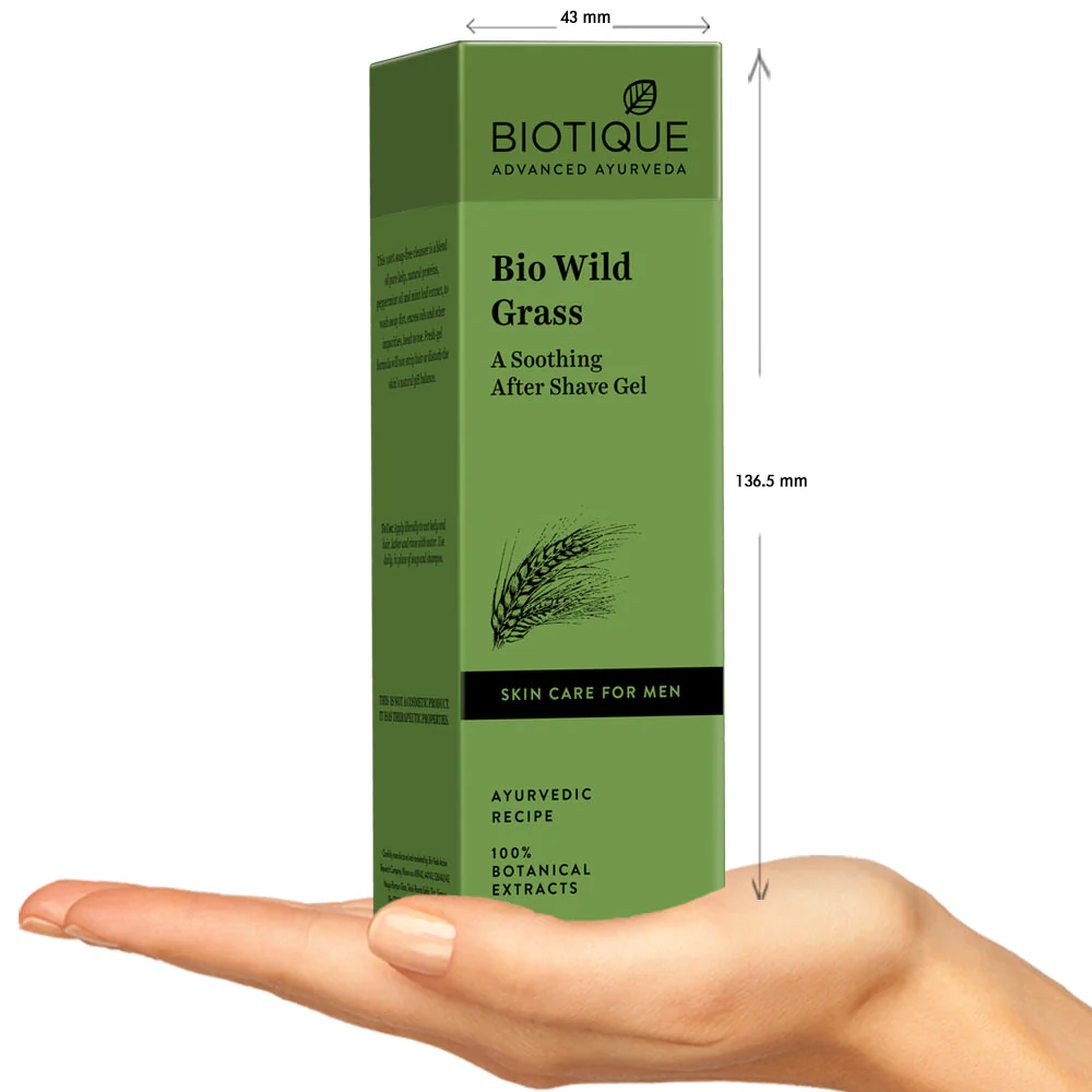 Biotique Bio Wild Grass Soothing After Shave Gel  - Image 2
