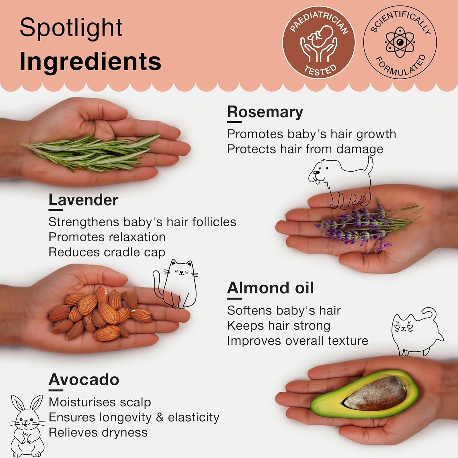 Soulflower Rosemary Baby Hair Oil for Hair Growth - Image 3