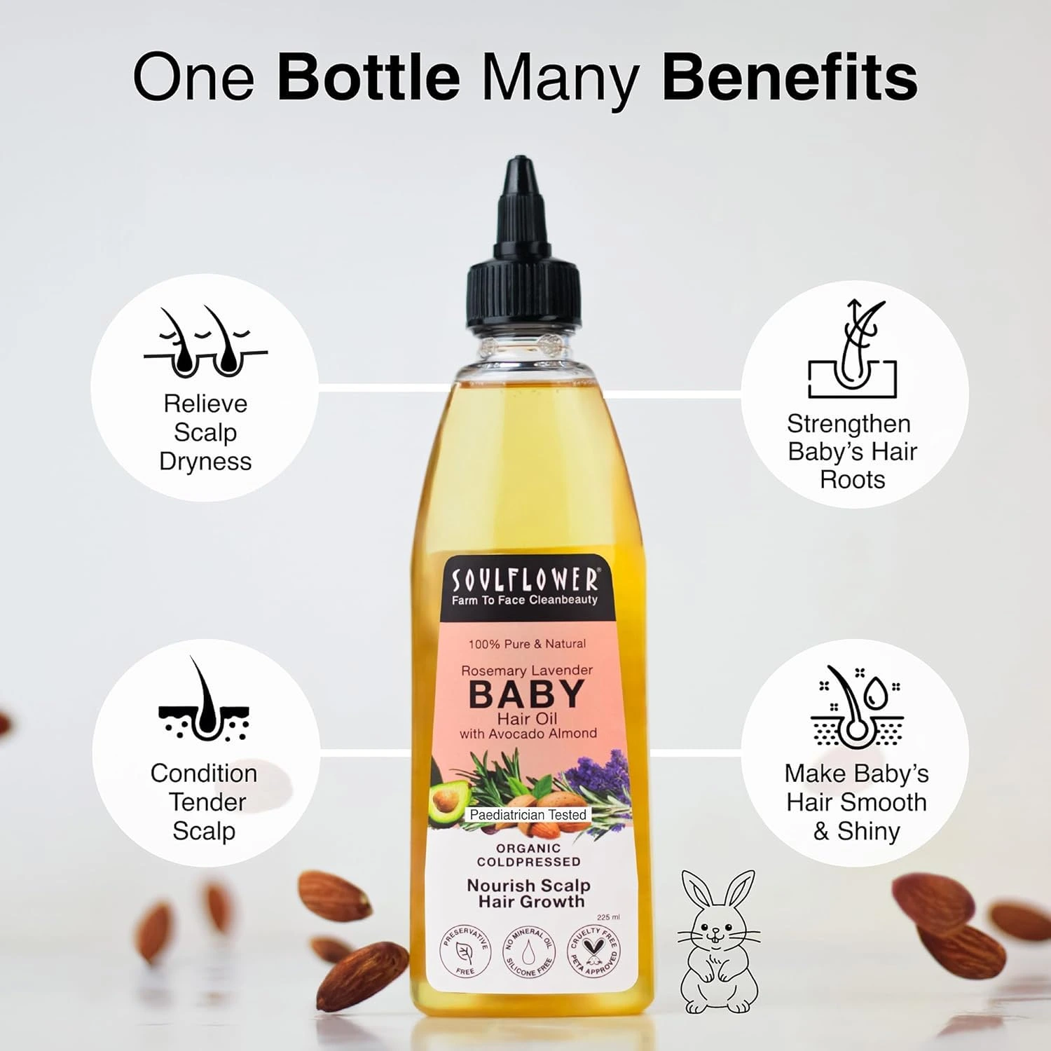 Soulflower Rosemary Baby Hair Oil for Hair Growth - Image 4