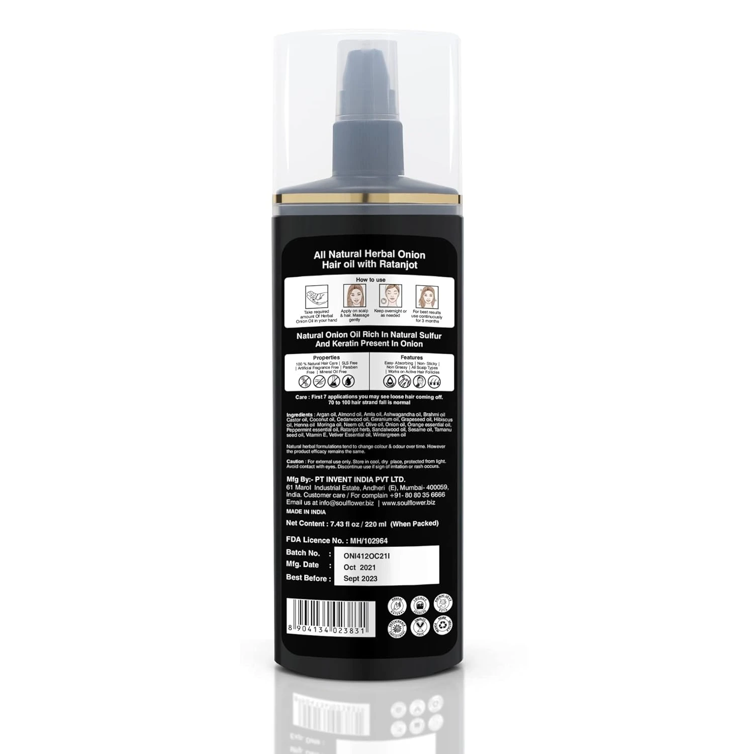 Soulflower Amla and Onion Hair Oil - Image 4