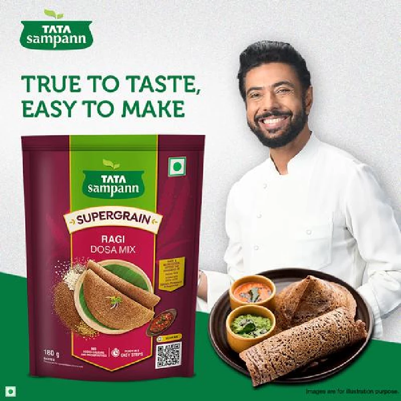 Tata Sampann Supergrain Ragi Dosa Mix - Instant Ready To Cook - Image 3
