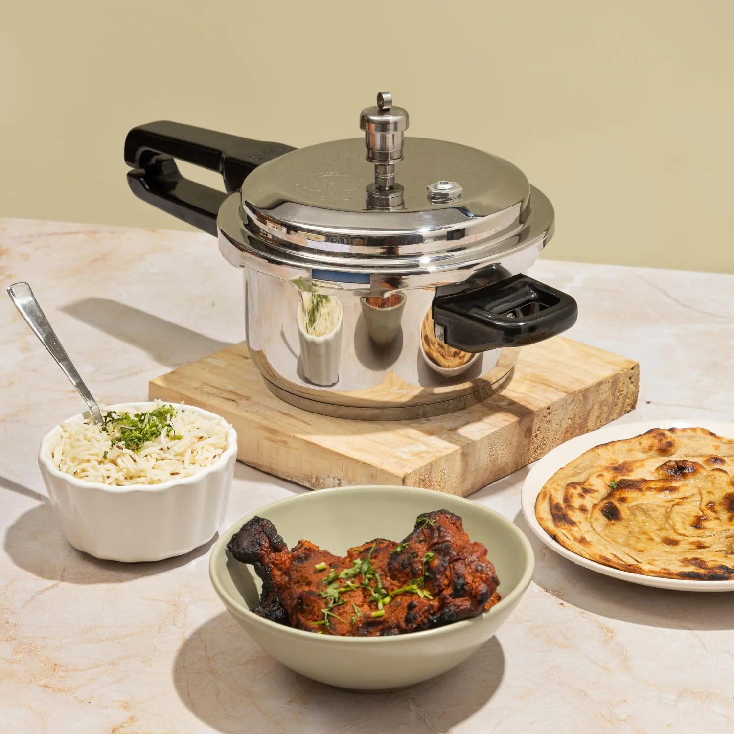 18/8 Stainless Steel Pressure Cooker Outer Lid  - Image 3