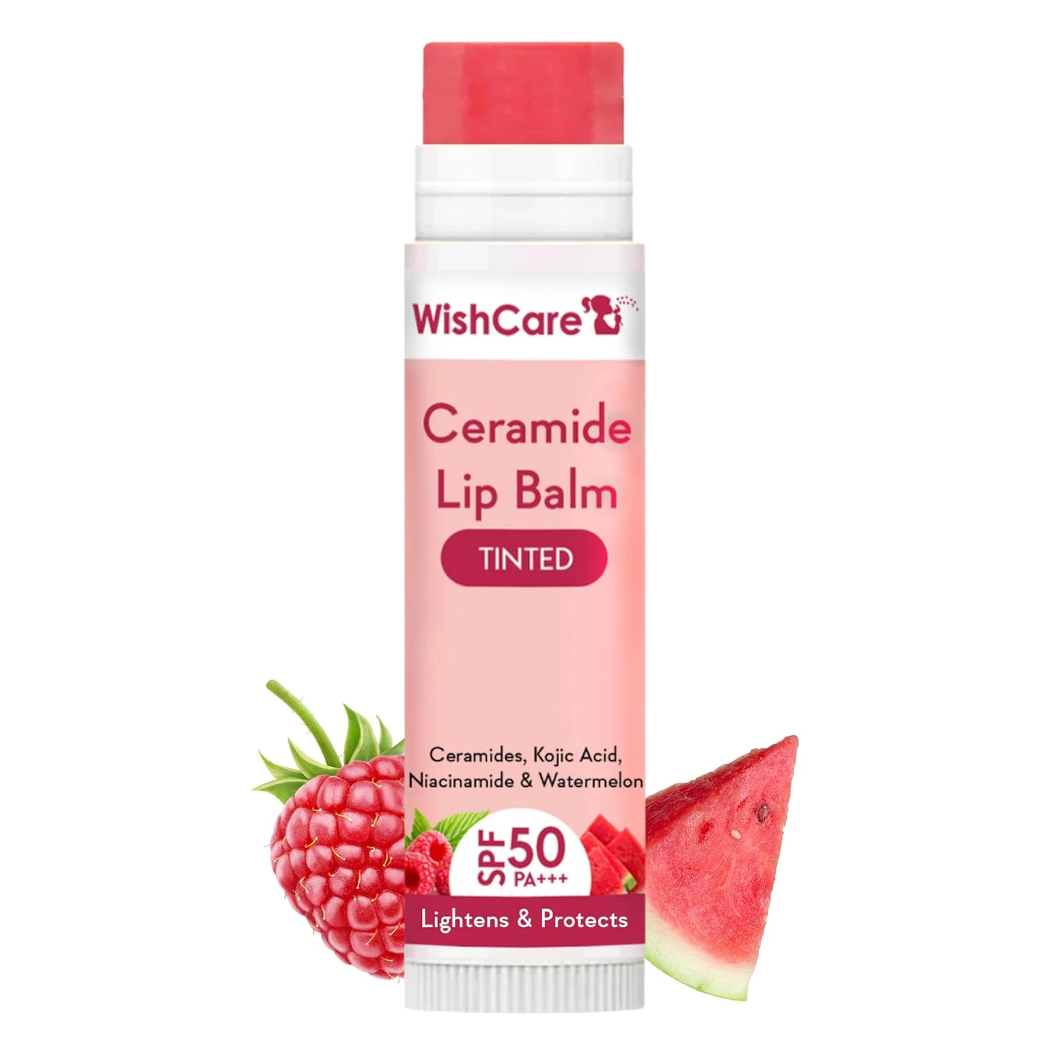 Tinted Ceramide Lip Balm with SPF 50 PA+++ Enriched with Kojic Acid & Niacinamide For Lip Brightening & Sun Protection 5g