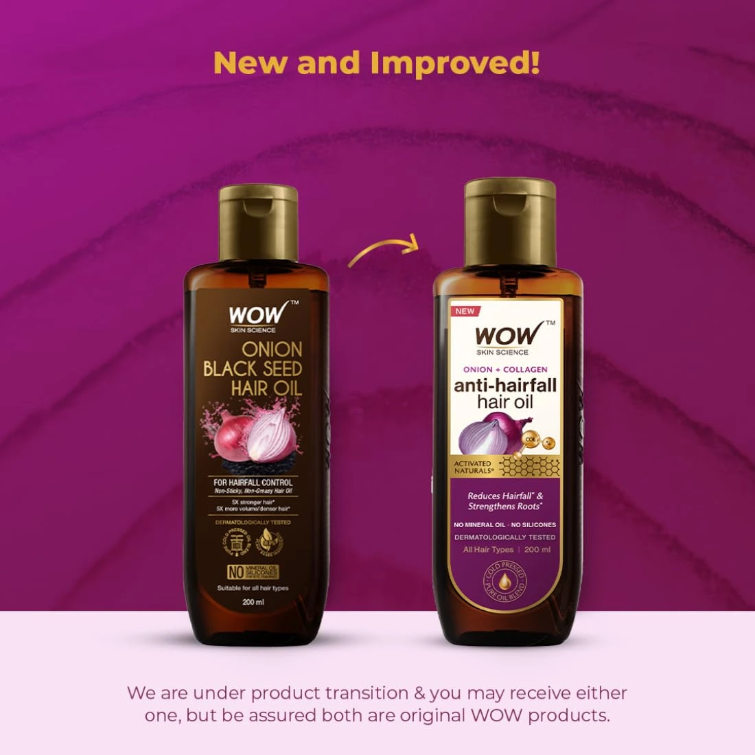 WOW Onion Black Seed Hair Oil - Controls Hair Fall - No Mineral Oil & Silicones - Image 5