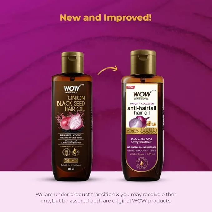 WOW Skin Science Onion Hair Oil for Hair Growth and Hair Fall Control with Black Seed Oil Extracts - Image 4